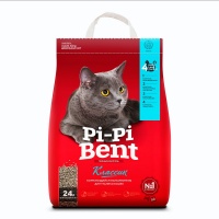 Купить наполнитель pi-pi bent "классик" комкующийся д/кошек 10кг, 24л. 