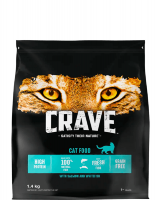 Купить 10239653 crave корм сухой для взрослых кошек лосось и белая рыба 400 гр. 