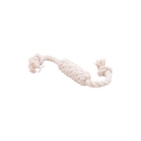 Купить «игрушка» сарделька канатная (средняя) белый doglike dental knot. 