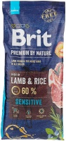 Купить корм brit premium by nature sensitive lamb для собак с чувствительным пищеварением ягненок 15кг. 