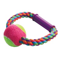 Купить «игрушка» д\собак веревка цветная, крученная с мячом, 7. 
