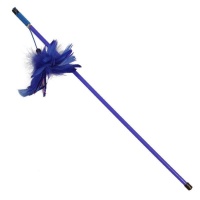 Купить «игрушка» удочка-дразнилка, синие перья d100\500мм*120 триол. 