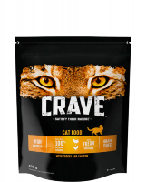 Купить 10239659 crave корм сухой для взрослых кошек курица и индейка 400 гр. 