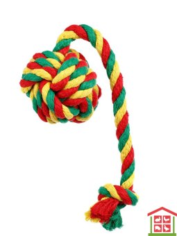 Купить «игрушка» мяч канатный средний doglike dental knot.