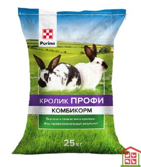 Купить комбикорм пурина для кроликов универсальный purina 25кг код 9206.